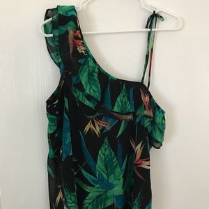 NWT A.N.A Tropical Summer Blouse